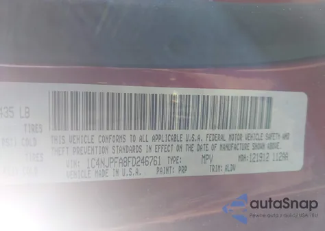 2015 Jeep Patriot High Altitude Edition из США, поврежденный, VIN 1C4NJPFA8FD246761